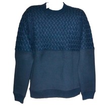Calvin Klein Jeans Blue Knitted Men&#39;s  Blend Sweater Shirt Size L - $73.52