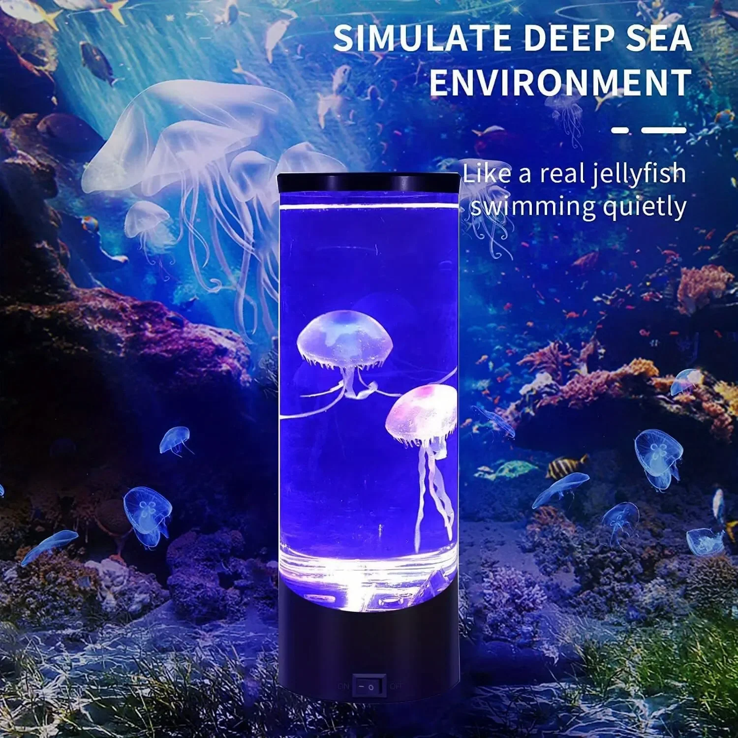 LED Fantasy Jellyfish Lamps Color Changing Jellyfish Tank Aquarium Lamp USB - $27.51