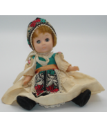 Doll 7.5&quot; in Ethnic (Beige) Dress and Hat - Pre-owned - $7.24