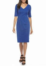 New Taylor Blue Career Sheath Jersey Dress Size 14 Size 16 $88 - £37.50 GBP