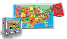 Kids&#39; Puzzle of the USA, 55 piece by Broader View [Paperback] Broader View - $29.65