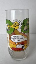 Vintage 1965 Peanuts/McDonalds Camp Snoopy Collection Glass Morning People Are.. - £6.78 GBP