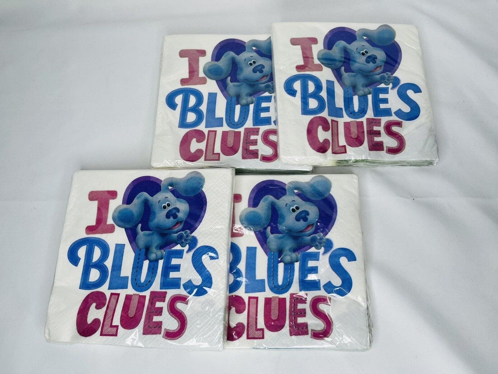 Blues Clues & You Lunch Napkins Unique 16 Ct Bundle Of 4 Birthday Dinner - £12.05 GBP