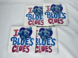 Blues Clues &amp; You Lunch Napkins Unique 16 Ct Bundle Of 4 Birthday Dinner - £12.04 GBP