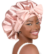 Silk Bonnet for Sleeping Women Adjustable Double Layer Satin Bonnet Redu... - $266.70 MXN