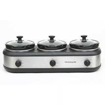 Stainless Steel Triple Slow Cooker - £129.10 GBP