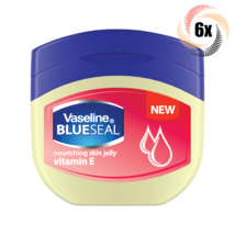 6x Jars Vaseline Blue Seal Vitamin E Nourishing Skin Petroleum Jelly | 1.75oz | - £12.72 GBP