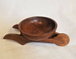 Vintage Wooden Wheelbarrow Candy / Nut bowl - $29.72