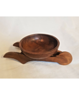 Vintage Wooden Wheelbarrow Candy / Nut bowl - $555.91 MXN