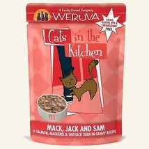 Cats In The Kitchen Mack, Jack &amp; Sam Salmon, Mackerel &amp; Skipjack Tuna in Gravy 3 - £28.44 GBP