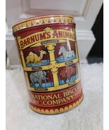 Vintage 2002 Nabisco Barnum&#39;s Animal Cracker Tin can Replica Of 1914 Des... - $24.70