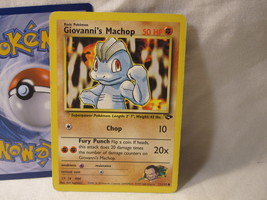 2000 Pokemon Card #72/132: Giovanni&#39;s Machop - Gym Challenge - £1.99 GBP