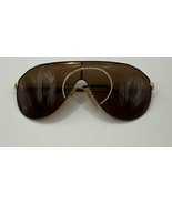 Vintage DEFILE OPTIC 453 P02 Black/Gold Metal Frame Wings Style Aviator ... - $44.55
