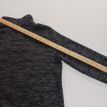 High Neck Women's Gray 1/4 Zip Cotton Blend Sweatshirt Pullover Size Large image 8