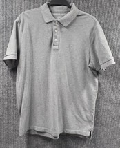 American Eagle AE Polo Shirt Mens Medium Gray Collared Short Sleeve Stan... - £15.84 GBP