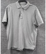 American Eagle AE Polo Shirt Mens Medium Gray Collared Short Sleeve Stan... - £15.66 GBP