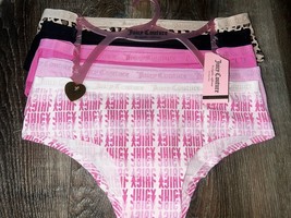 Juicy Couture ~ Women&#39;s Hipster Underwear Panties Cotton Blend 5-Pair (A) ~ L - £20.66 GBP