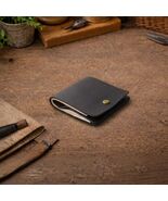 Retro Genuine Leather Bifold Wallet for Men &amp; Women  Minimalist Slim Car... - $32.00