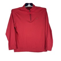 Greg Norman Men&#39;s Red Mock Neck 1/4 Zip Pullover Sweater Size XXL - £14.78 GBP