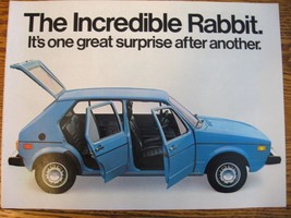 1978 VW Volkswagen Rabbit Brochure- MINT! - $14.79