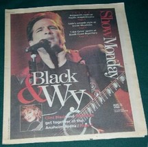 CLINT BLACK SHOW NEWSPAPER SUPPLEMENT VINTAGE 1993 - £20.02 GBP