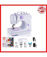 Compact Electric Sewing Machine with 12 Stitch Options &amp; Foot Switch Con... - $1,468.26 MXN