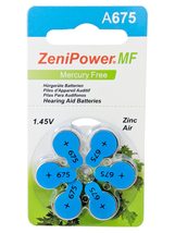 ZeniPower 60 Hearing Aid Batteries Size: 675 + Battery Holder Keychain Kit - £12.86 GBP