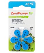 ZeniPower 60 Hearing Aid Batteries Size: 675 + Battery Holder Keychain Kit - $17.04