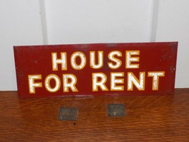Vintage House For Rent Metal Smaltz Sign - €38,97 EUR