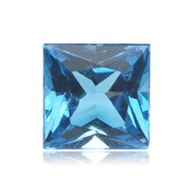 Swiss Blue Topaz Square-Princess Shape AAA/AA Quality Loose Gemstone from 4MM-10 - £7.95 GBP