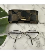 Fendi Womens Metal Frame Eye Glasses Thin Bronze Oval Made in Italy With... - €33,88 EUR