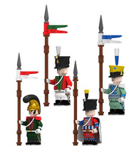 4pcs Napoleonic Wars French Lancers Sachsen Ulanen Egyptian Lancer Minif... - £9.93 GBP