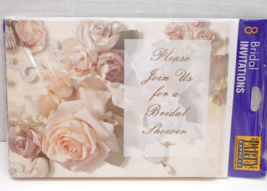 VTG Invitations Floral Bridal Shower 8 Pack Party Express Hallmark Division - £3.15 GBP
