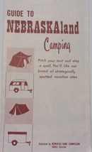 Vintage Guide to Nebraskaland Camping Map Brochure - $3.99