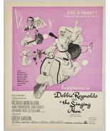 1966 Magazine Movie Ad "The Singing Nun" Starring Debbie Reynolds - $22.48