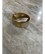 Faux Leather Napkin Ring Peyote/Gold - $279.97 MXN