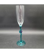 Rare Vintage Christinenhutte Germany Crystal Champagne Flute Art Glass Stem - $277.80 MXN