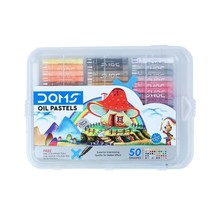 DOMS Oil Pastel 50 Shades Plastic Pack - Multicolor (1 SET) - £13.06 GBP