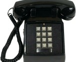 Vintage Cortelco Black Push Button Desk Phone Telephone  - $49.49