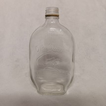 Old Quaker Whiskey Bottle Glass Embossed Label 1940 Owens Illinois - £7.93 GBP
