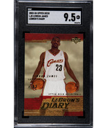 LeBron James 2003-04 Upper Deck Diary Rookie Card (RC) #LJ8- SGC Graded 9.5 Mint - $109.95