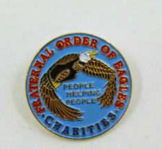 FOE Fraternal Order of Eagles Charities People Helping People Bald Eagle Pin - £15.04 GBP