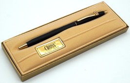 Vintage Cross Ball Pen Classic Matte Black #2502 with Box &amp; Paperwork. T... - £23.90 GBP