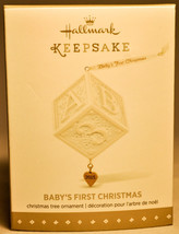 Hallmark  Baby&#39;s First Christmas ABC Block Porcelain Limited Ed Ornament - £18.64 GBP