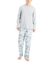 allbrand365 designer Mens Ski Mountain Pajama Pants,Baby Blue,X-Large - $65.00