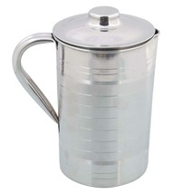 Stainless Steel Pitcher Water Jug with Lid - 2Ltr - £24.84 GBP