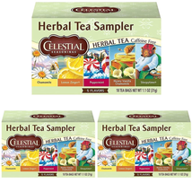 Celestial Seasonings Herbal Tea, Tea Sampler, 18 Count (Pack of 3) - £15.98 GBP