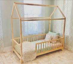 Aiden Toddler House Bed with Rails - £337.46 GBP