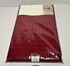 Hampton Tablecloth Maroon Oblong Fabric Polyester Wrinkle Free 60X104 in... - $23.75