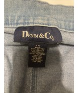 Denim &amp; Co. 1x stretchy jeans 23” inseam with embroidered detail - €13,69 EUR